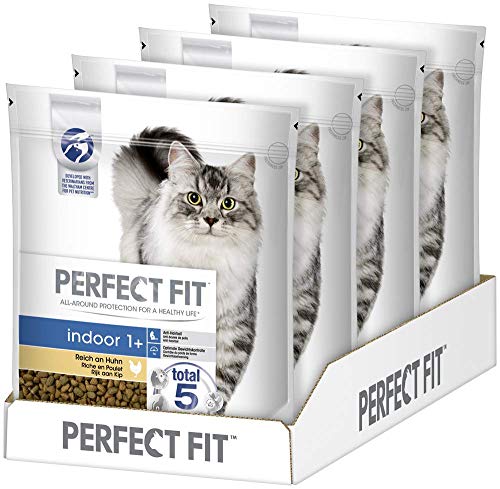  Indoor 1 Trockenfutter erwachsene Hauskatzen ab 1 Jahr Unterstützt die Vitalität 4x 1 4 kg