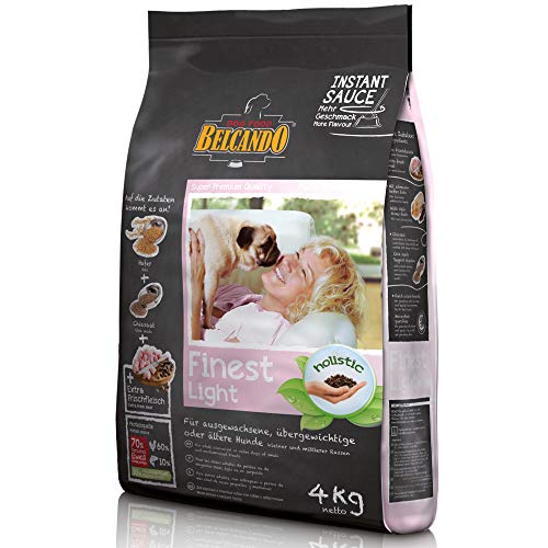Belcando Finest Light 4 kg Hundefutter Trockenfutter für kleine mittlere übergewichtige Hunde Alleinfuttermittel für Hunde ab 1 Jahr