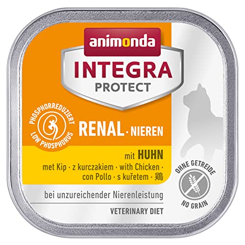 animonda Integra Protect Nieren Katzen Nassfutter bei Niereninsuffizienz mit Huhn 16 x 100 g