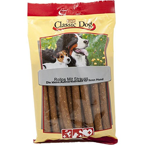 Classic Dog Snack Rollos Strauß 14x 20er Hundesnack