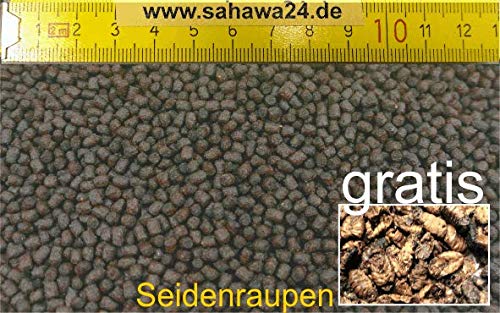 Sahawa Winterfutter sinkend Fischfutter Primo Teichfutter 3 0 mm im 5kg Beutel Probe Seidenraupen