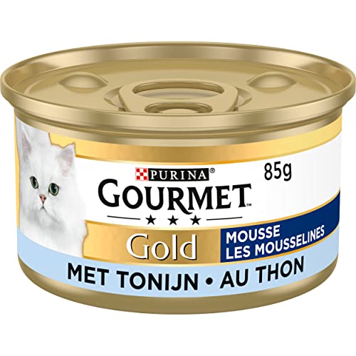 Gourmet Gold Mousse Katzenfutter Nassfutter mit Thunfisch - 24x85g - 24 Dosen 2 04kg