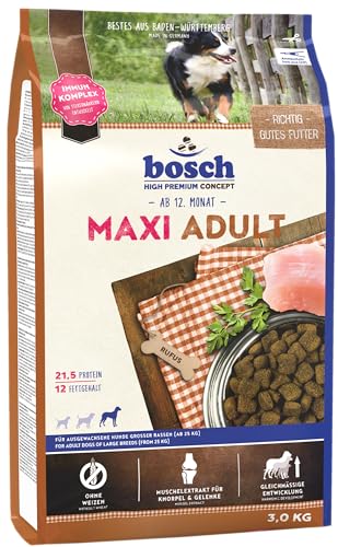 bosch HPC Maxi Adult Hundetrockenfutter für ausgewachsene Hunde großer Rassen ab 25 kg 1 x 15 kg