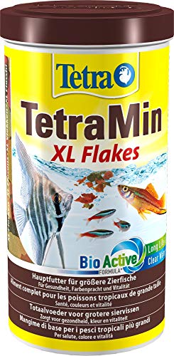 TetraMin XL Flakes   in Flockenform größere Zierfische ausgewogene Mischung gesunde Fische und klares Wasser 1 L Dose