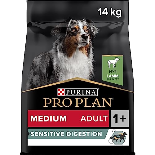 Pro Plan Medium Adult Sensitive Digestion Hundefutter trocken reich an Lamm 1er Pack 1 x 14 kg