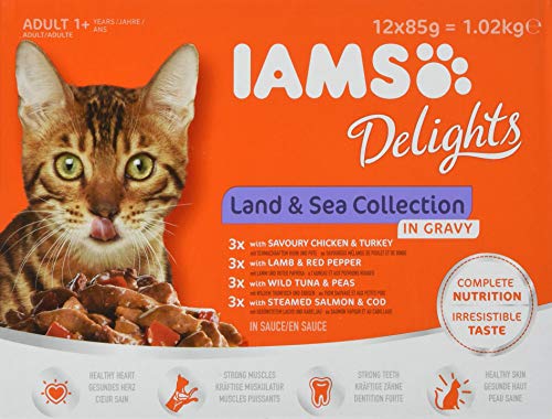  Land and Sea Collection fÃ¼r erwachsene verschiedenen Fleisch  und Fisch Sorten Sauce Multibox Frischebeutel 1.02 kg