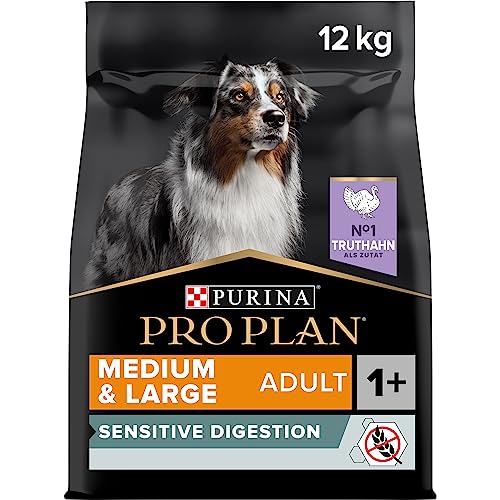 PURINA PRO PLAN GRAIN FREE Medium Large Adult Sensitive Digestion Hundefutter trocken reich an Truthahn 1er Pack 1 x 12 kg