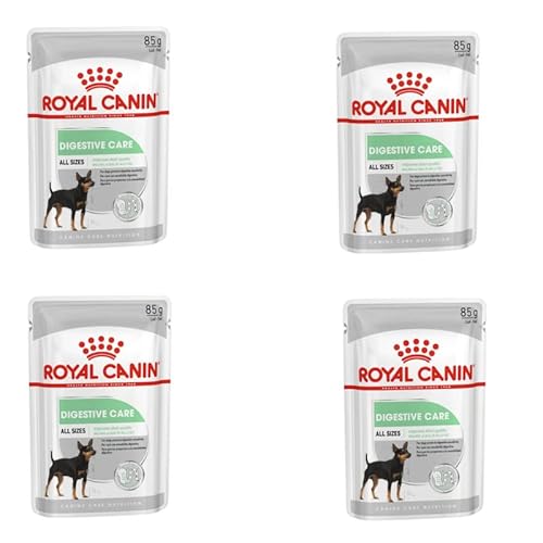 Royal Canin Digestive Care 4er Pack 4 x 12 x 85 g Nassfutter für ausgewachsene Hunde Ab dem 10. Lebensmonat Für Hunde mit empfindlicher Verdauung geeignet