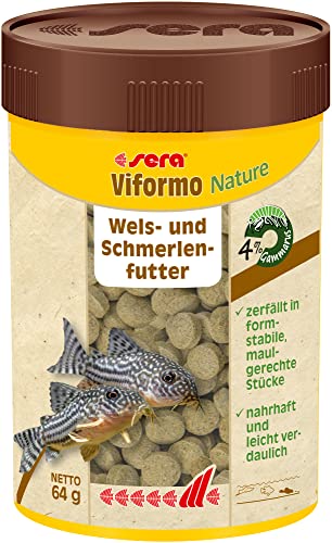  Viformo 100 Nahrhaftes Tablettenfutter für Welse OHNE Farb  Konservierungsstoffe Artgerechte Ernährung für Bodenfische Gammarus vitaminreichen Seealgen