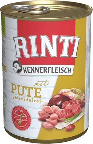 Rinti Hundenassfutter Kennerfleisch mit Pute 6x400g