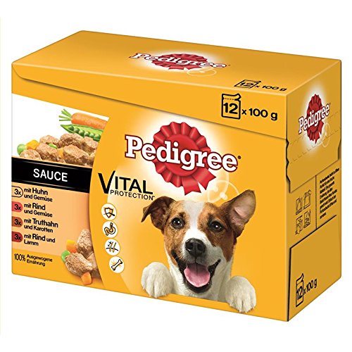 Pedigree Adult in Sauce Multipack 4x 12x100g Hundefutter nass