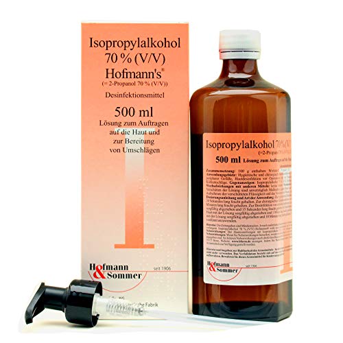 Isopropylalkohol 70% V V Hofmann s Desinfektionsmittel mit praktischem Dosierspender zur äußeren Anwendung
