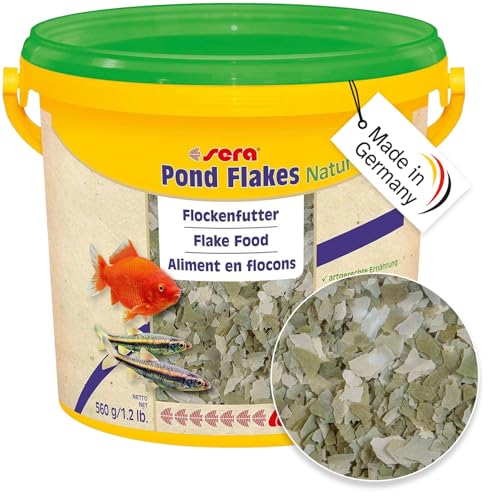  07075 Pond Flakes 3 8 Ltr.   das Lange schwimmende Flockenfutter für kleinere Teichfische Teichfutter BZW. Goldfischfutter