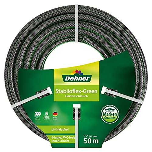 Dehner Gartenschlauch Stabiloflex 13 mm Länge 50 m 1 2 Zoll Kunststoff grün