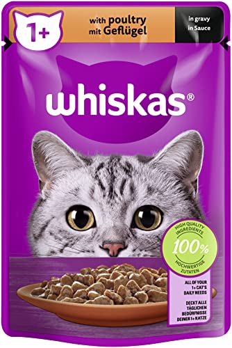 Whiskas 1 Katzenfutter Geflügel in Sauce 85 g