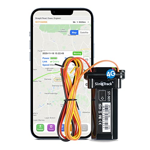 SINOTRACK Fahrzeug-GPS-Tracker Anti-Verlust-Alarm tragbar Echtzeit-Ortungsgerät wasserdicht für Auto Motorrad GPS-Tracker für LKW Taxi unterstützt iOS Web Android Plattform