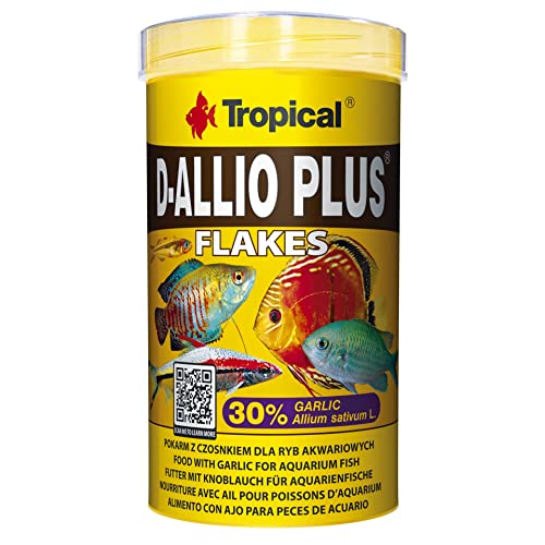 Tropical D-Allio Plus Flockenfutter mit Knoblauch 1er Pack 1 x 500 ml