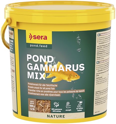 Pond Gammarus Mix 3 8 L 550 g Proteinreicher Snack für alle Teichfische Teichfutter Mix Goldfischfutter