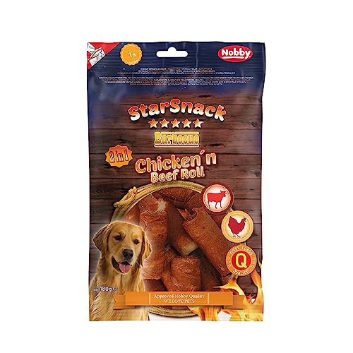 Nobby StarSnack Barbecue Chicken n Beef Roll 1 Packung 1 x 180 g