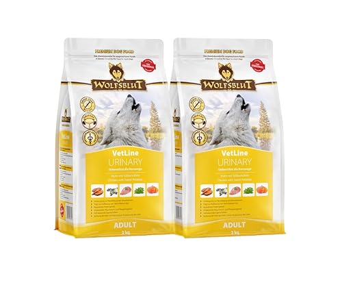 Wolfsblut Vetline Hundefutter Sparbundle Sparpaket 2 x 2kg Urinary