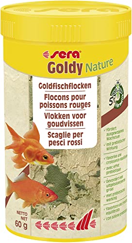  Goldy 250   Goldfischfutter für gesundes Wachstum prächtige Farben Fischfutter fürs Aquarium Flockenfutter hoher Futterverwertbarkeit somit weniger Algen
