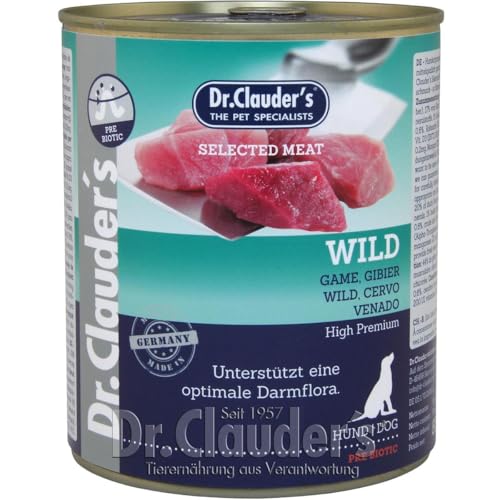 Dr. Clauders Selected Meat Wild 6X 800g Hundefutter nass