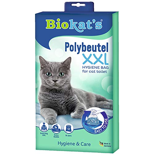 Biokat s Polybeutel XXL   Beutel zur Auslage in der Katzentoilette fÃ¼r hygienischen Wechsel der Katzenstreu   1 Packung 1 x 12 Beutel