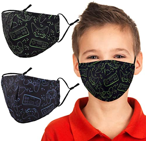 Hoqque Kinder Gesichtsmaske Stoff Waschbar Mädchen Junge Face Mask Motiv Mehrweg Verstellbar Wiederverwendbar 2 3 Lagig Kindermasken Kaufen