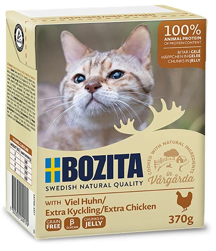 Bozita Häppchen in Gelee viel Huhn im Tetra Recart 16x370g