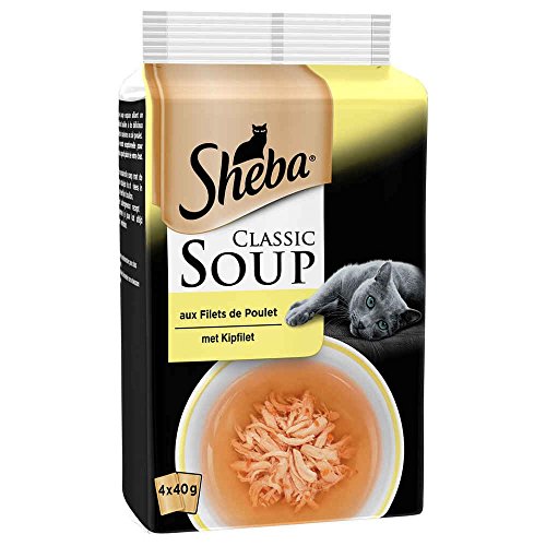 Sheba Hühnerfilet-Suppe für Katzen 4 x 40 g