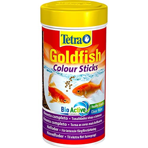 Tetra Goldfish Colour Sticks Fischfutter das natürliche Farben hervorhebt 250 ml Dose
