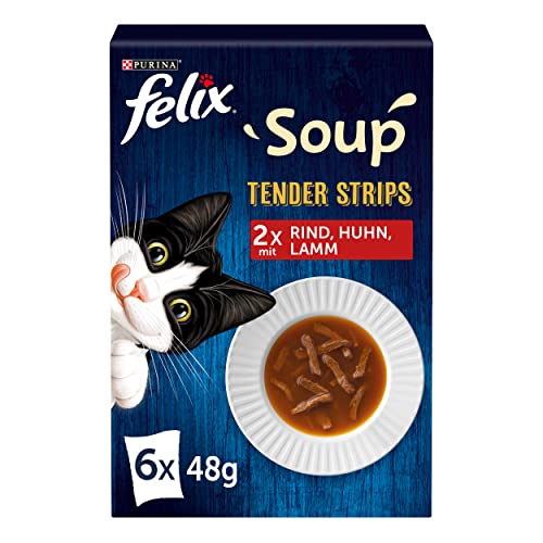  Soup Tender Strips Suppe für Geschmacksvielfalt vom Land Rindfleisch Huhn Lamm 8 er 8 Packungen 48 Gramm