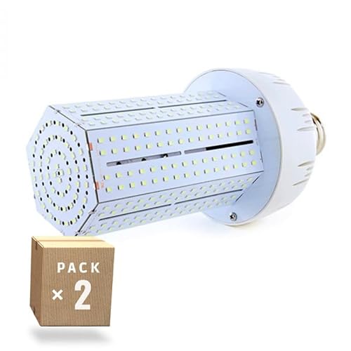 Paket 2 Glühbirne LED E40 80W 8800Lm 6000 K Straßenbeleuchtung P blico 30.000H MYM-80-03-CW-PK2-AP Greenice