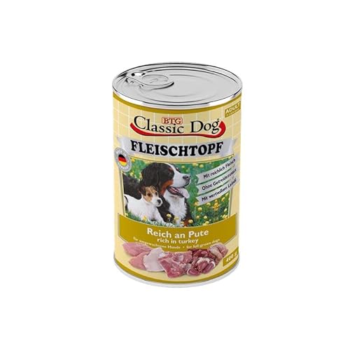 Classic Dog Adult Fleischtopf Pur Reich an Pute 6X 400g