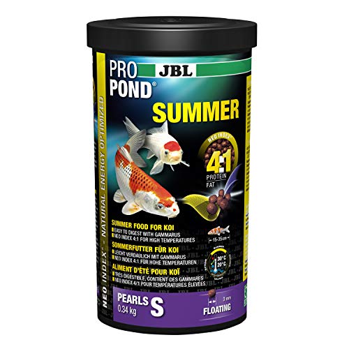 JBL Sommerfutter für Koi Schwimmende Futterperlen Saisonfutter PROPOND SUMMER Größe S 340 g