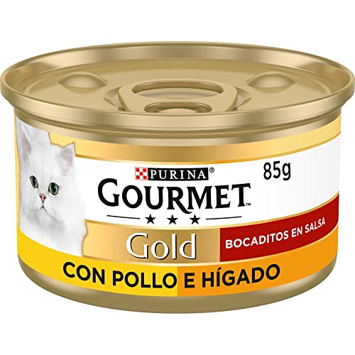Purina Gourmet Gold Hühnerbällchen mit Soße und Feige Katzenfutter 24 x 85 g
