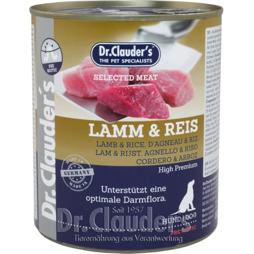 Dr.Clauder s 6er Pack Dose Lamm Reis 800g