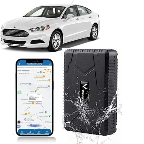 Winnes GPS Tracker 10000mAh Ohne ABO GPS Tracker Auto Starke Magnetische Wasserdichtigkeit Echtzeit-Tracking Geofencing GPS Sender Mit Kostenlosen Apps