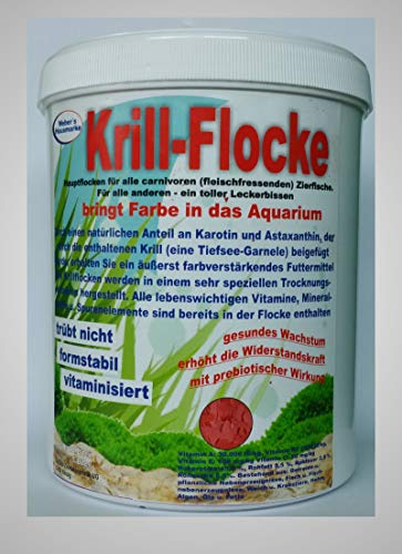 Zooweber Krill 1 Liter Flockenfutter Flockenhauptfutter Zierfische