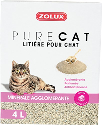 Zolux Katzenstreu Pure Cat mineralisch klumpend 4 l antibakterieller Duft