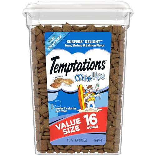 Temptations MixUps Crunchy and Soft Katzenleckerlis Surfer s Delight Flavor 473 ml Dose