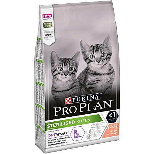 PURINA PRO PLAN Sterilised Kitten 1 Healthy Start Reich an Lachs Trockenfutter Kätzchen 1 5 kg Beutel