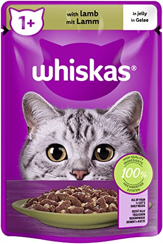 Whiskas 1 Katzenfutter Lamm in Gelee 85 g