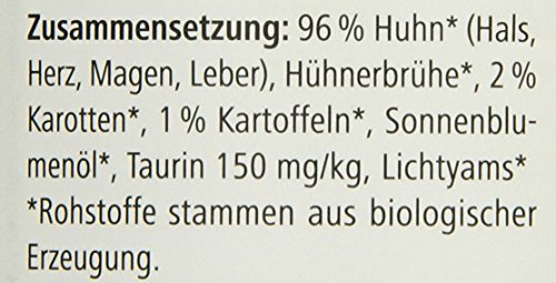 defu 12x 410g Pate Huhn Sensitive Alleinfuttermittel Premium Nassfutter für