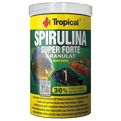 Tropical Super Spirulina Forte Granulatfutter mit 36% Spirulina Platensis Anteil 1er Pack 1 x 1 l