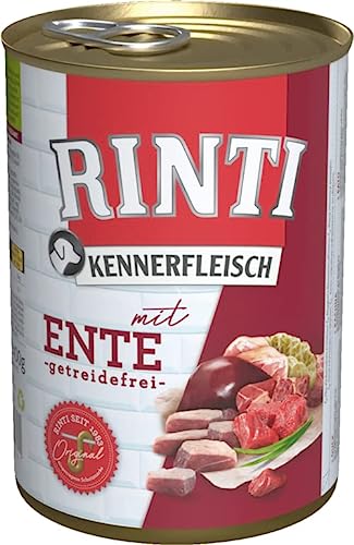 Rinti Hundenassfutter Kennerfleisch mit Ente 6x400g