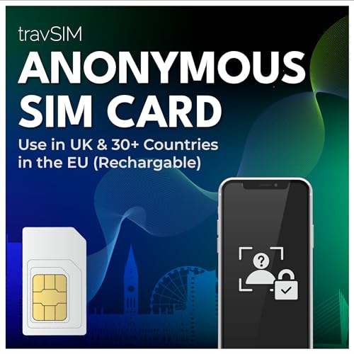 travSIM Anonyme SIM-Karte Bereits aktiv Kann in Großbritannien und 30 EU-Ländern verwendet Werden 100% Prepaid Kaufen Sie einen Plan separat SIM wiederaufladbar