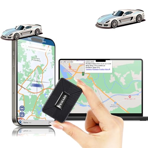 TKMARS Mini GPS Tracker GPS Tracker Ohne ABO GPS Tracker Klein Unauffällig für Auto Kinder Koffer 1500mah