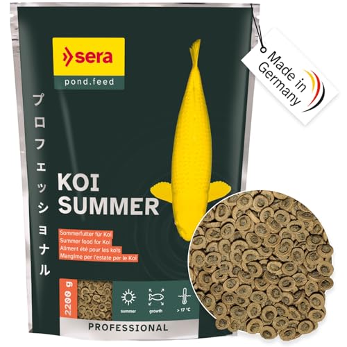 sera Koi Professional Sommerfutter 2 2 kg - Koifutter mit der Extraportion Energie bei Temperaturen über 17 C Futter mit sehr hoher Verwertung geringere Wasserbelastung damit weniger Algen