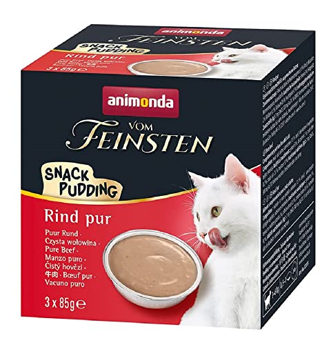 animonda Vom Feinsten Adult Snack-Pudding Rind pur 3 x 85 g